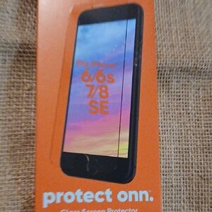 On Running Orange Glass Screen Protector for iPhone 6/6s/7/8/SE